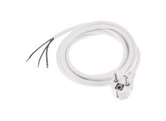 2222 020-Haakse stekker 2m 3x1,0mm² wit