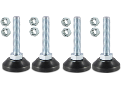 EVO-FEET-AL - set rubberen opstelvoetjes 10 cm (4 st)