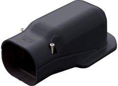 SW-140-K- muur-/hoekstuk t.b.v. SD-140 - zwart