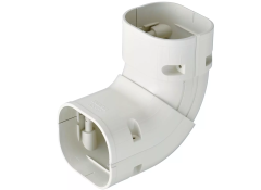 SCS-77-W - verstelbare bocht 45°- 90° t.b.v. SD-77-W - wit