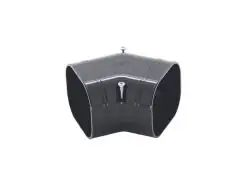 SKF-100-A - vlakke bocht 45° - antraciet 