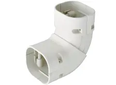 SCS-100-W - verstelbare bocht 45°- 90° t.b.v. SD-100 -wit